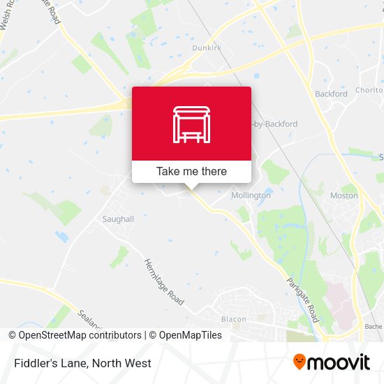 Fiddler's Lane map