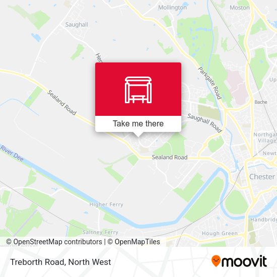 Treborth Road map