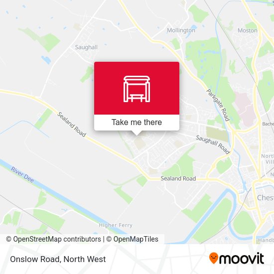 Onslow Road map