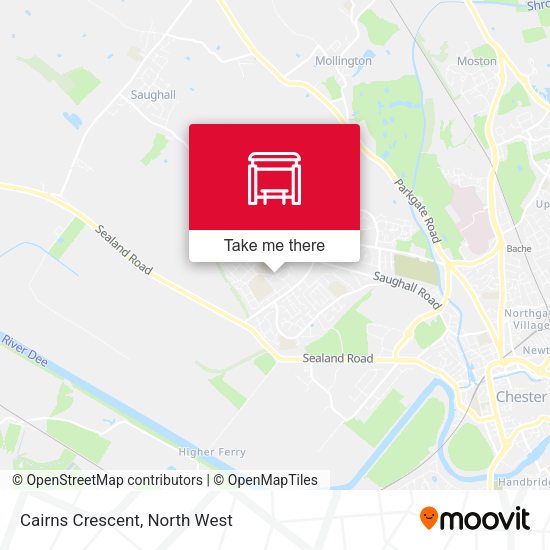 Cairns Crescent map