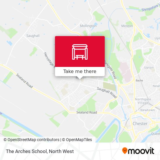 The Arches School map