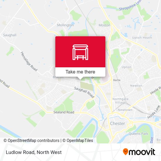 Ludlow Road map