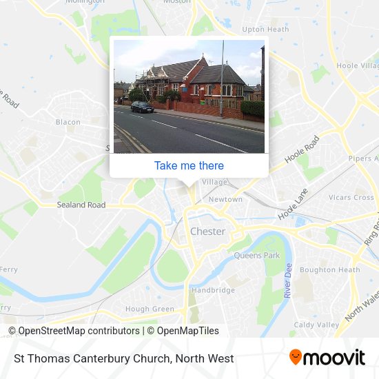 St Thomas Canterbury Church map