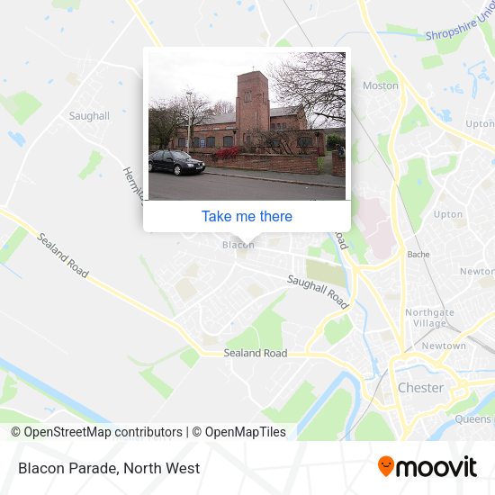 Blacon Parade map