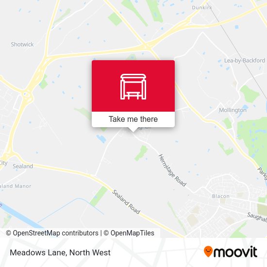 Meadows Lane map