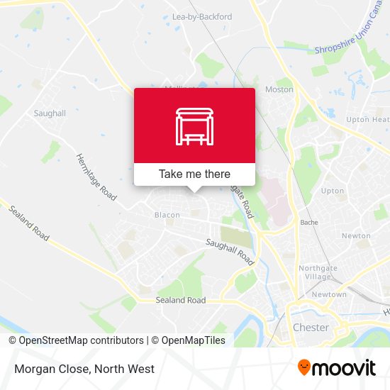 Morgan Close map