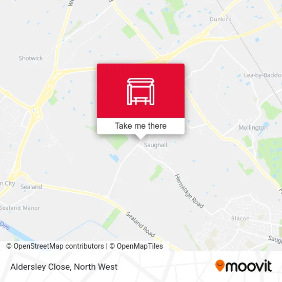 Aldersley Close map