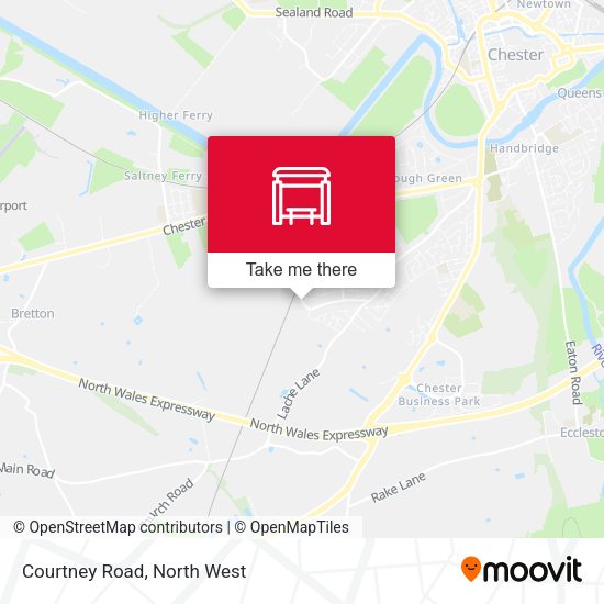 Courtney Road map