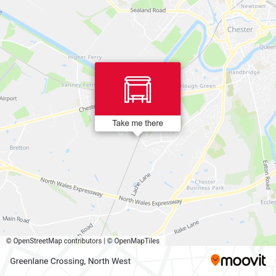 Greenlane Crossing map