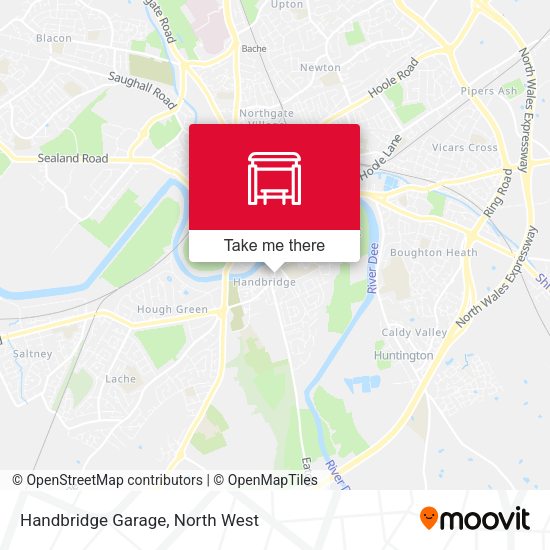 Handbridge Garage map