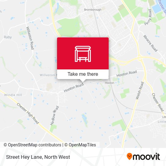 Street Hey Lane map