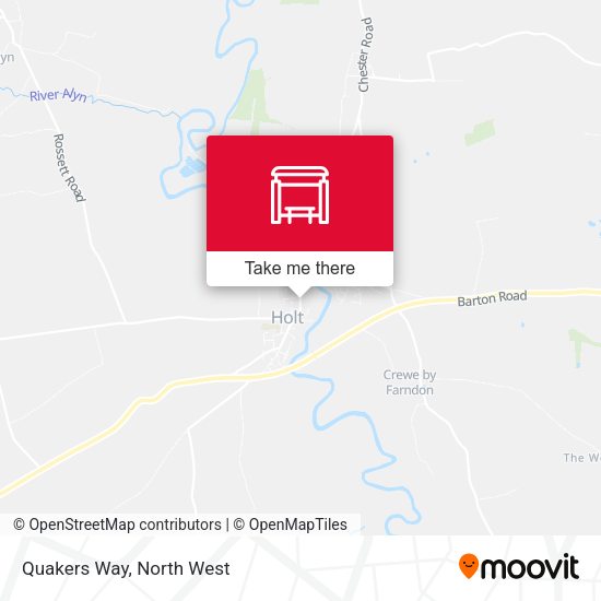 Quakers Way map