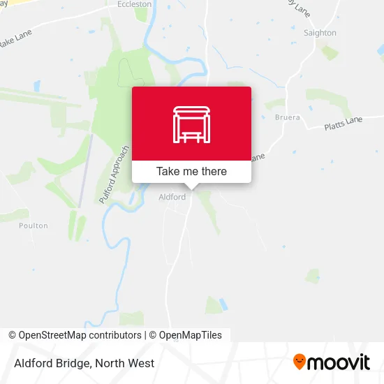 Aldford Bridge map