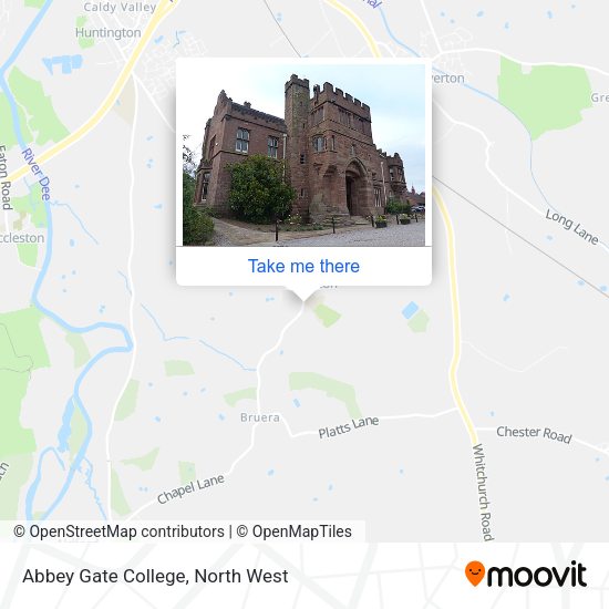 Abbey Gate College map