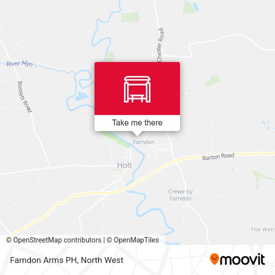Farndon Arms PH map