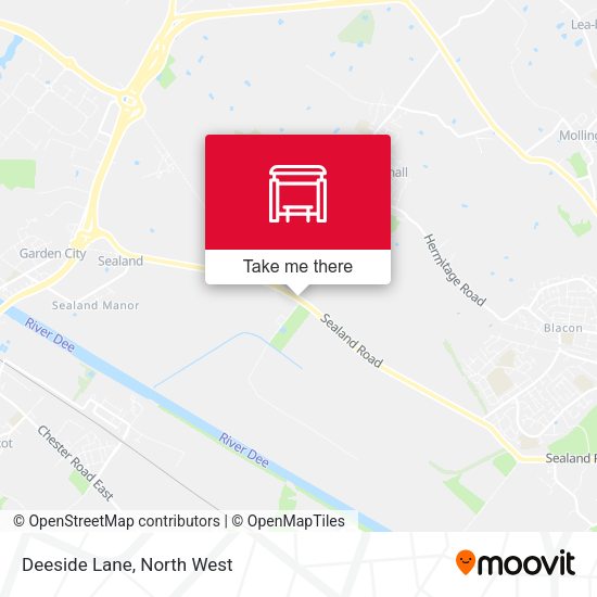 Deeside Lane map
