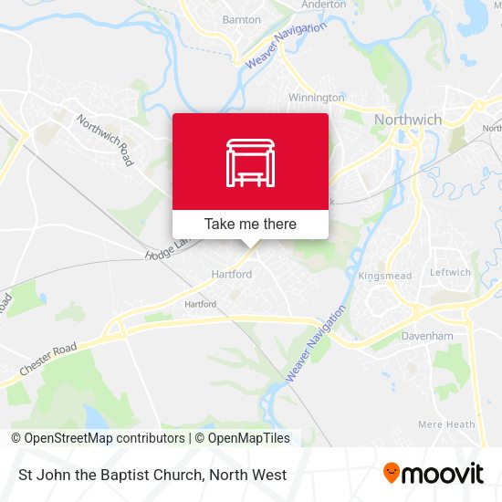 St John the Baptist Church map