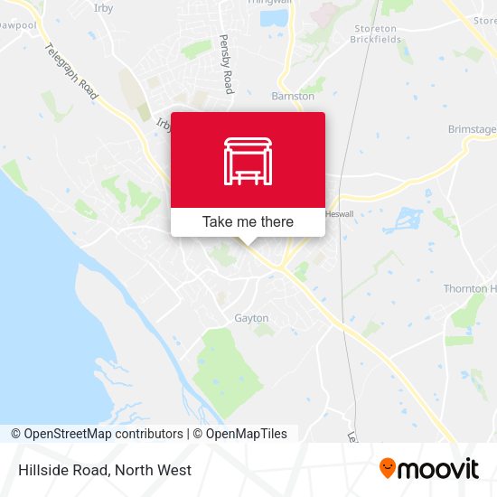 Hillside Road map