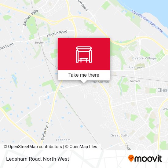 Ledsham Road map