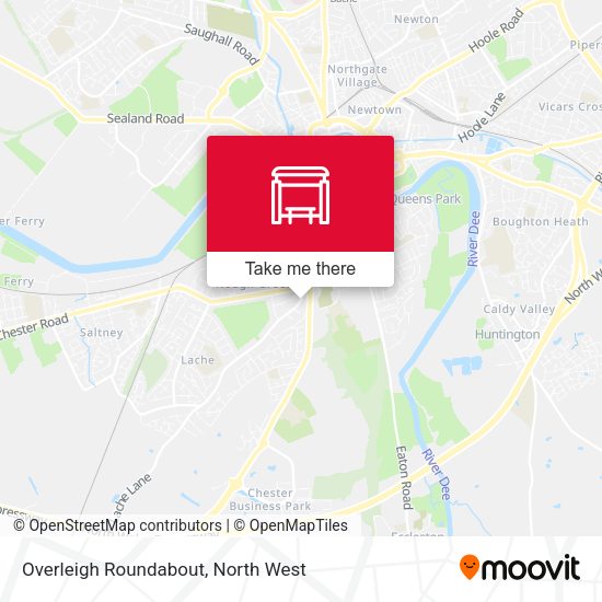 Overleigh Roundabout map