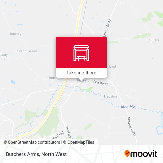 Butchers Arms map
