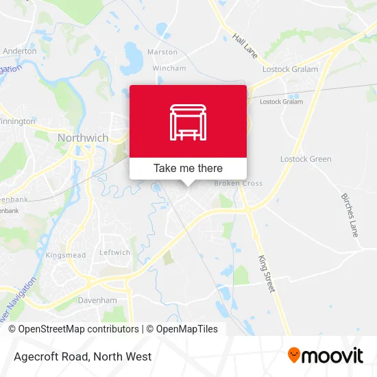 Agecroft Road map