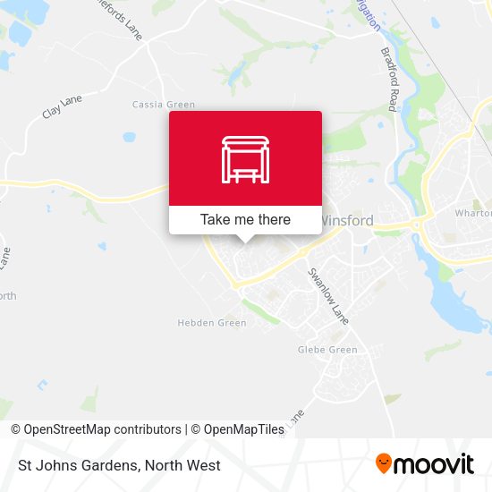 St Johns Gardens map