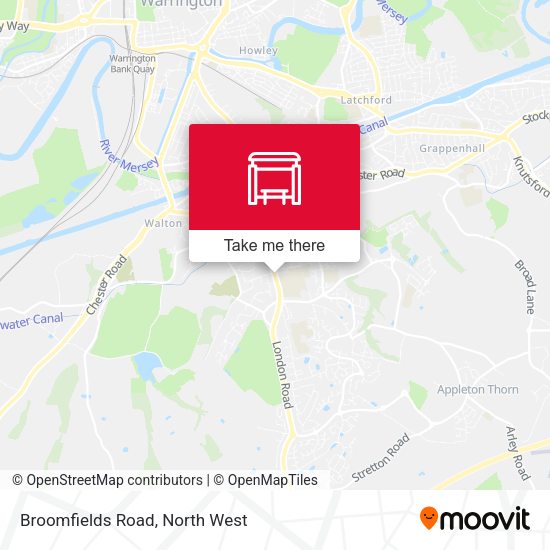 Broomfields Road map