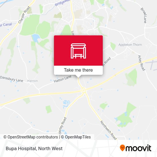Bupa Hospital map