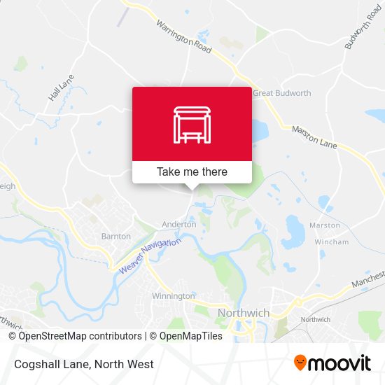 Cogshall Lane map