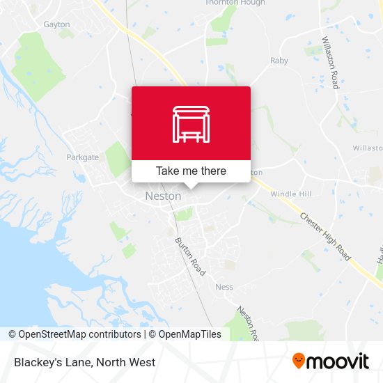 Blackey's Lane map