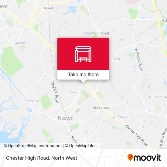 Chester High Road map