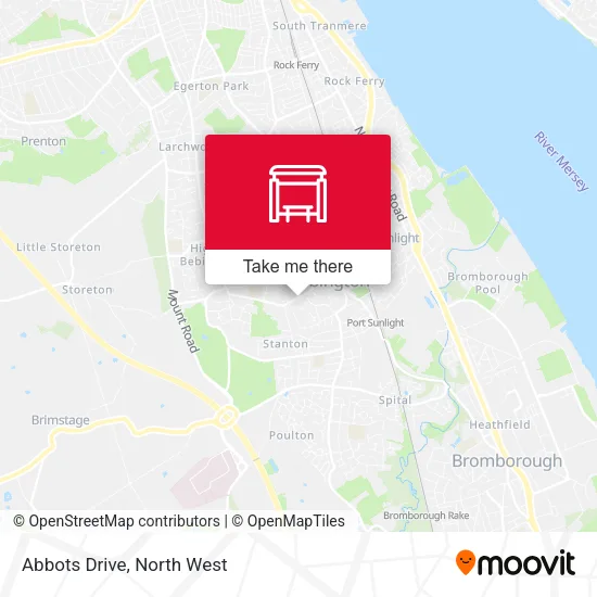 Abbots Drive map