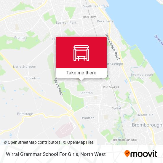 Wirral Grammar School For Girls map