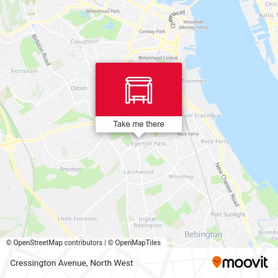 Cressington Avenue map