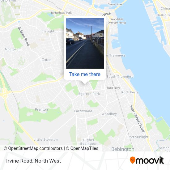 Irvine Road map