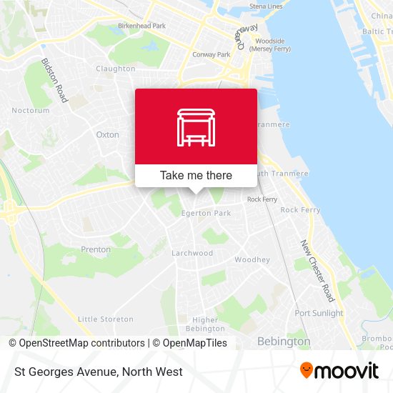 St Georges Avenue map