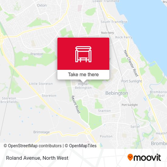 Roland Avenue map