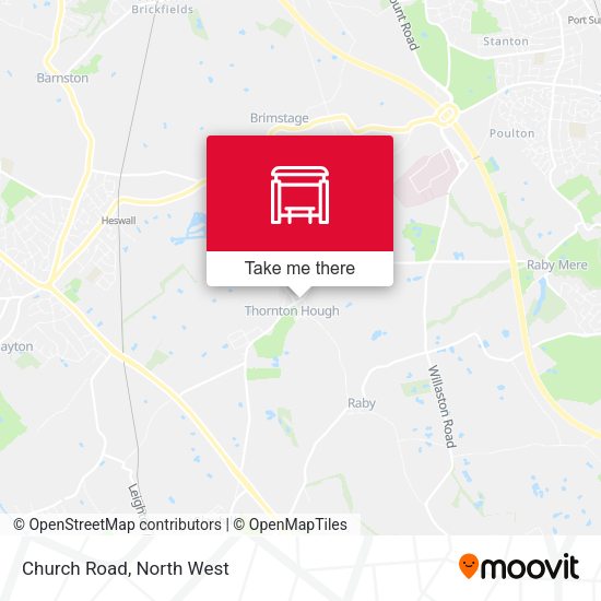 Church Road map