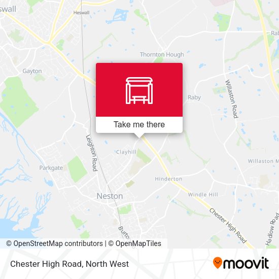 Chester High Road map