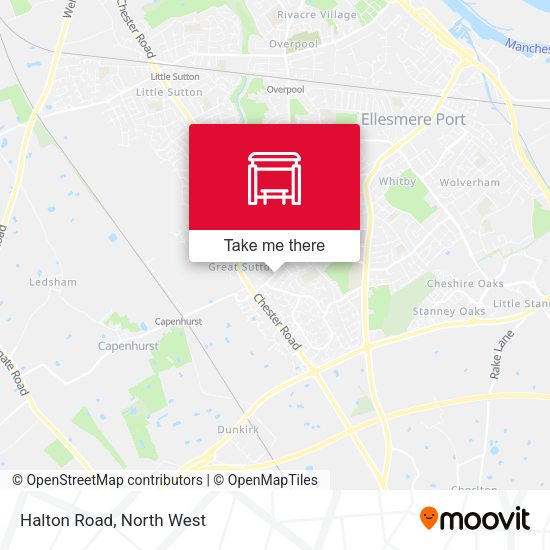 Halton Road map