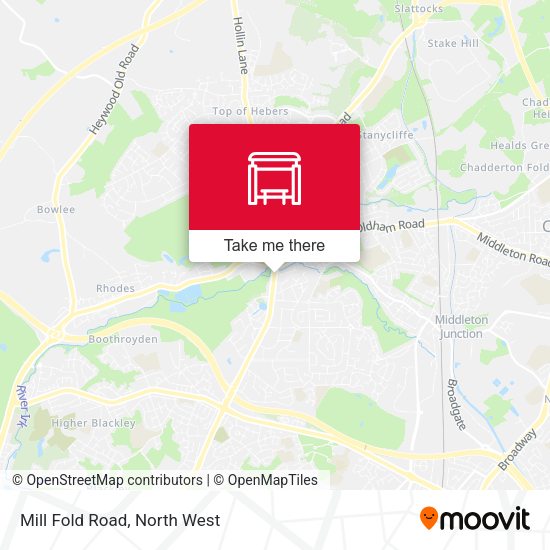 Mill Fold Road map