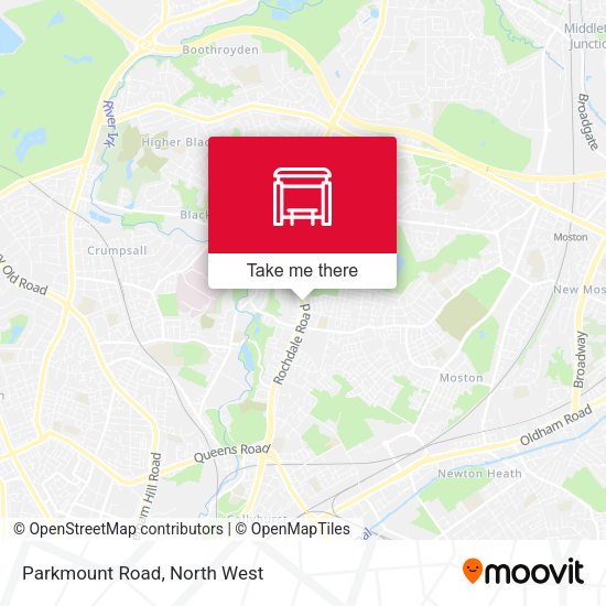 Parkmount Road map