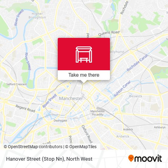 Hanover Street (Stop Nn) map