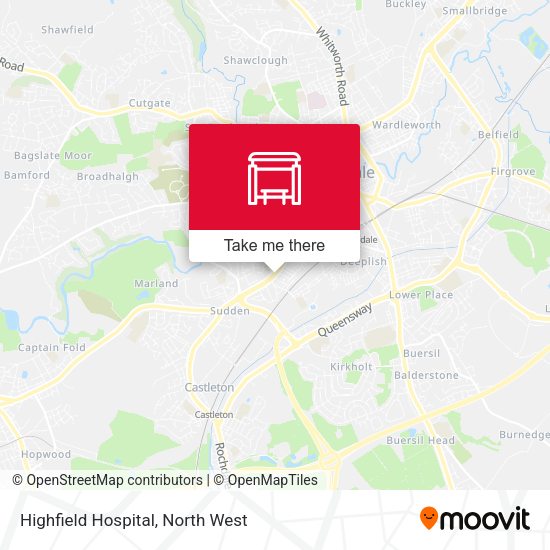 Highfield Hospital map