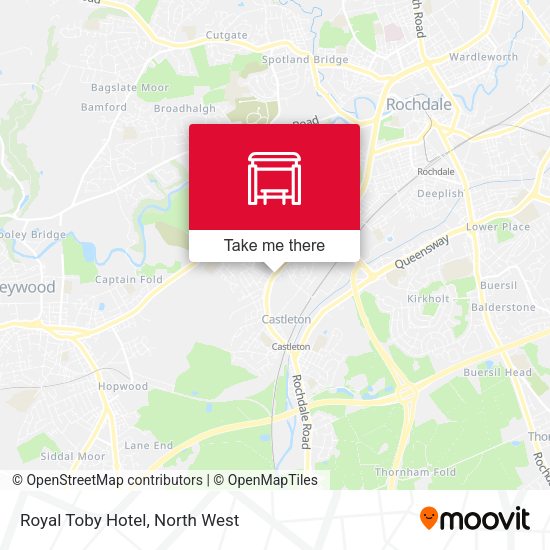 Royal Toby Hotel map
