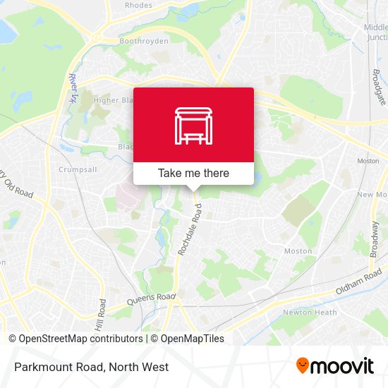Parkmount Road map