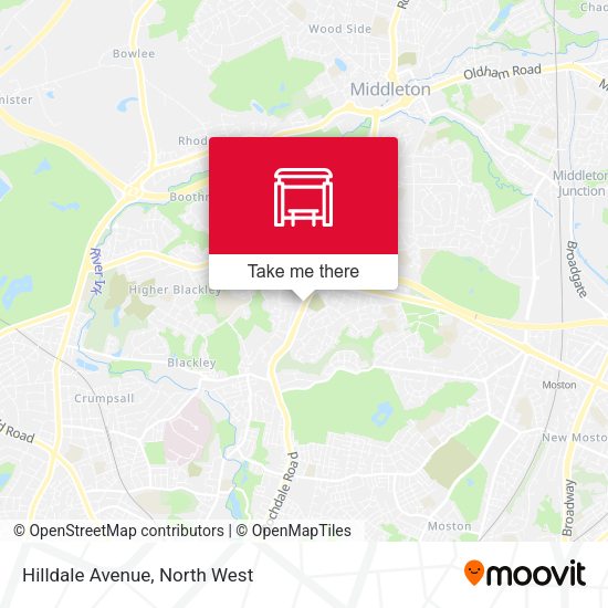 Hilldale Avenue map