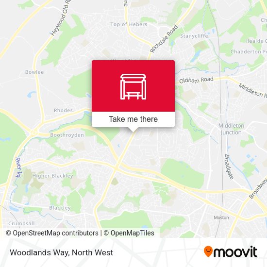 Woodlands Way map