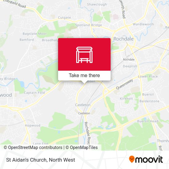 St Aidan's Church map